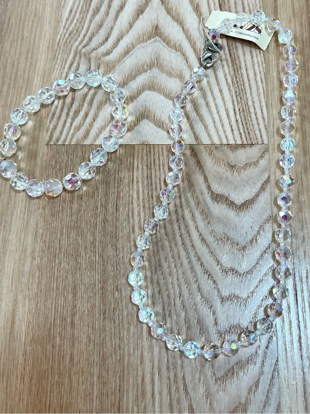 1928 Red & Pearl Beaded Necklace Sets/Crystal & pearl Necklace and Bracelet set